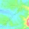 Mappa topografica Aluna, altitudine, rilievo