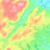 Mappa topografica Birchrunville, altitudine, rilievo