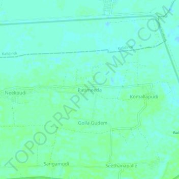 Mappa topografica Patimeeda, altitudine, rilievo