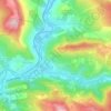 Mappa topografica Le Soula, altitudine, rilievo