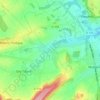 Mappa topografica Tillard, altitudine, rilievo