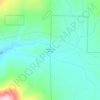 Mappa topografica Waunita Hot Springs, altitudine, rilievo