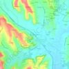 Mappa topografica Mauriolles Gachelles, altitudine, rilievo