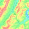 Mappa topografica Blowing Springs, altitudine, rilievo