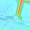 Mappa topografica Sangade, altitudine, rilievo
