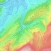 Mappa topografica Louadey, altitudine, rilievo