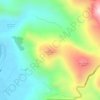 Mappa topografica Cerro Huayna Khauri, altitudine, rilievo