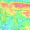 Mappa topografica Keromen, altitudine, rilievo