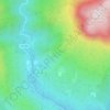 Mappa topografica La Génibrède, altitudine, rilievo
