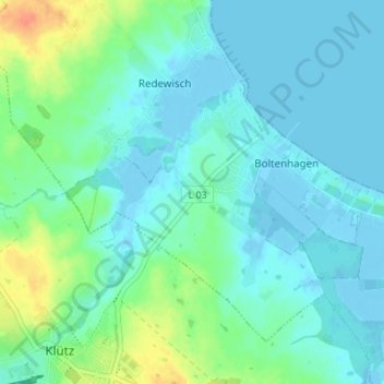 Mappa topografica Wichmannsdorf, altitudine, rilievo