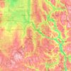Mappa topografica Beaver Island, altitudine, rilievo