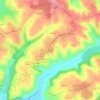 Mappa topografica Jean Bezin, altitudine, rilievo