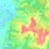 Mappa topografica Champion, altitudine, rilievo