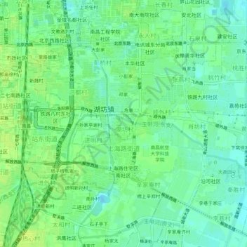 Mappa topografica 万村, altitudine, rilievo