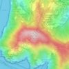 Mappa topografica Monte di Portofino, altitudine, rilievo