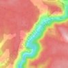 Mappa topografica Hoz de Beteta, altitudine, rilievo