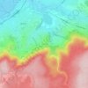 Mappa topografica Couhard, altitudine, rilievo