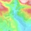 Mappa topografica La Clape, altitudine, rilievo