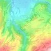 Mappa topografica Les Ricans, altitudine, rilievo