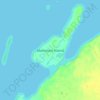 Mappa topografica Matheson Island, altitudine, rilievo