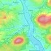 Mappa topografica Heubach, altitudine, rilievo
