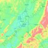 Mappa topografica 龙山县, altitudine, rilievo