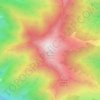 Mappa topografica Monte Faudo, altitudine, rilievo