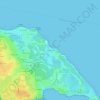 Mappa topografica Marais Salé, altitudine, rilievo