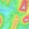 Mappa topografica La Frette, altitudine, rilievo