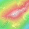 Mappa topografica Tschirgant, altitudine, rilievo