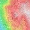 Mappa topografica Pietrarossa, altitudine, rilievo
