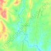 Mappa topografica Aumans Crossroads, altitudine, rilievo