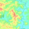 Mappa topografica Gogon, altitudine, rilievo