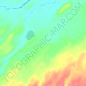 Mappa topografica Pickle Crow, altitudine, rilievo