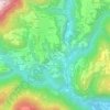 Mappa topografica Cies, altitudine, rilievo