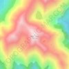 Mappa topografica White Peak, altitudine, rilievo