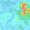 Mappa topografica Poira, altitudine, rilievo