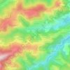 Mappa topografica Tranchat, altitudine, rilievo