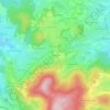 Mappa topografica Longverne, altitudine, rilievo