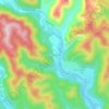 Mappa topografica Paussan, altitudine, rilievo