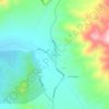 Mappa topografica Caimanes, altitudine, rilievo