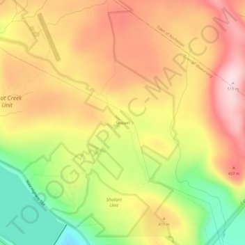 Mappa topografica Sholam, altitudine, rilievo