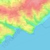 Mappa topografica Kerverrien, altitudine, rilievo