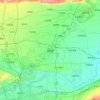 Mappa topografica 高陵区, altitudine, rilievo