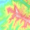 Mappa topografica Montelovesco, altitudine, rilievo