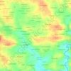 Mappa topografica Orgère, altitudine, rilievo