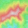 Mappa topografica Monte Zatta di Levante, altitudine, rilievo