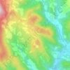 Mappa topografica Monteloro, altitudine, rilievo
