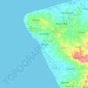 Mappa topografica Rincón, altitudine, rilievo