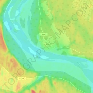 Mappa topografica Chulasa, altitudine, rilievo